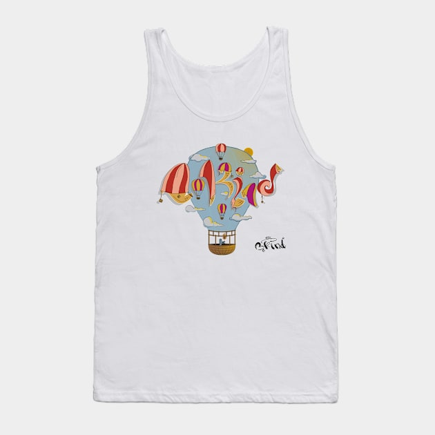 Be Kind Hot-Air-Balloon Tank Top by NotoriousDesigns